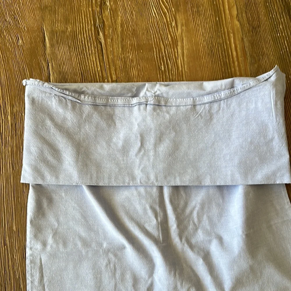 standard sham light blue 2 qty 19” x 25”
